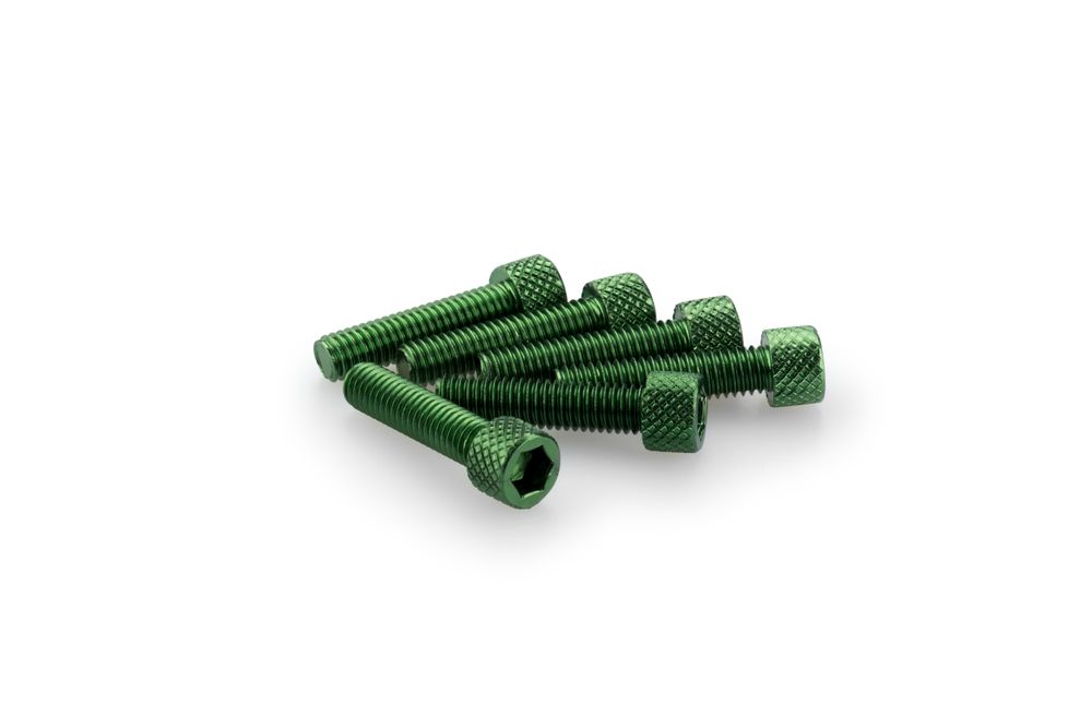 PUIG 0544V Muttern aus Anodisierten Aluminium  passend fuer UNIVERSAL UNIVERSAL Grün