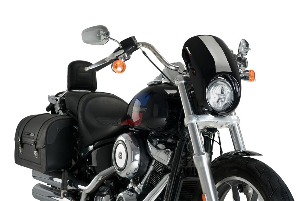 PUIG 21082N Anarchy  passend fuer HARLEY DAVIDSON SOFTAIL LOW RIDER FXLR Schwarz