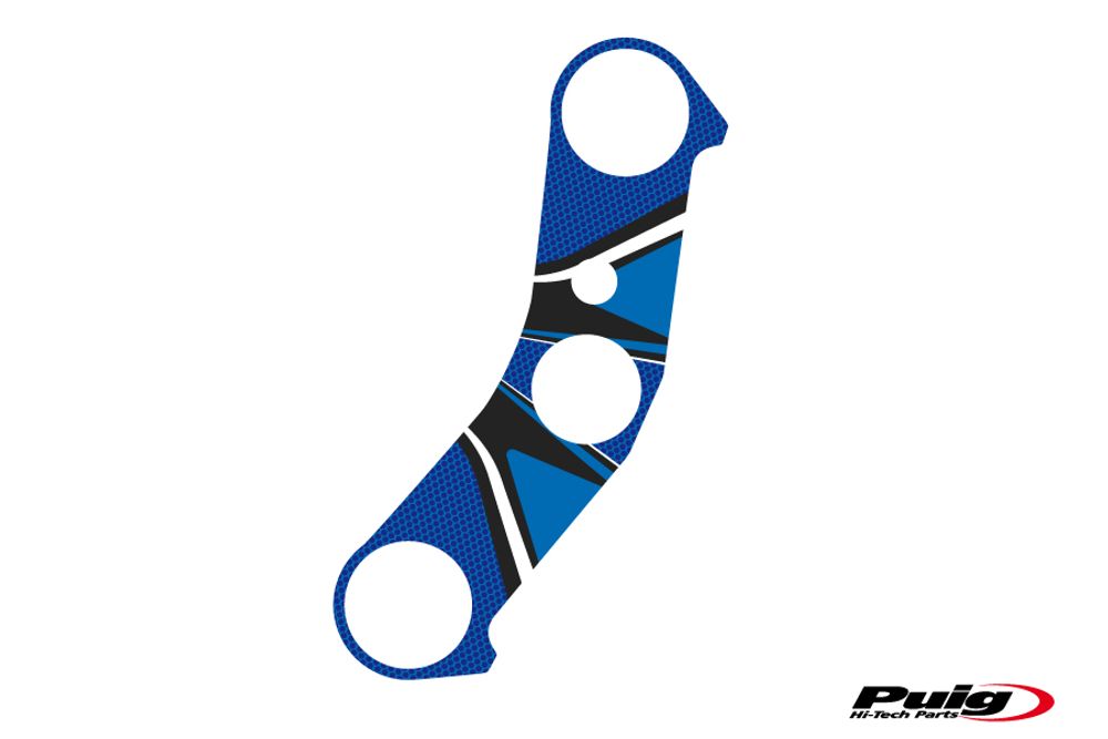PUIG 6924A Radikal Yoke Protector  passend fuer YAMAHA YZF-R1 Blau