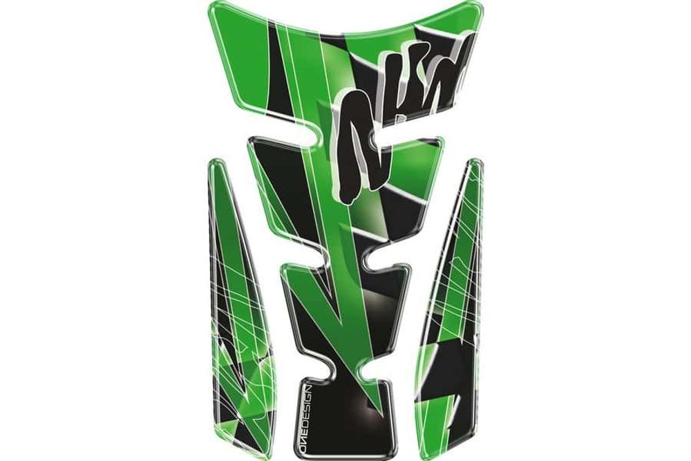 PUIG 4721V Wings Tankprotektor  passend fuer KAWASAKI Z750 Grün