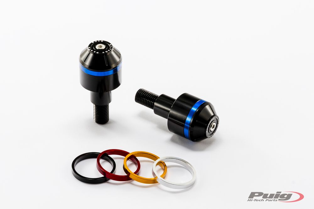 PUIG 8016N Kurze Lenkerendgewichte mit Ring  passend fuer BMW C600 SPORT Schwarz