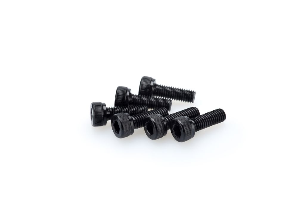 PUIG 0146N Muttern aus Anodisierten Aluminium  passend fuer UNIVERSAL UNIVERSAL Schwarz