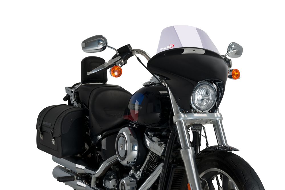 PUIG 21052W Touring Batwing SML  passend fuer HARLEY DAVIDSON SOFTAIL LOW RIDER FXLR Transparent