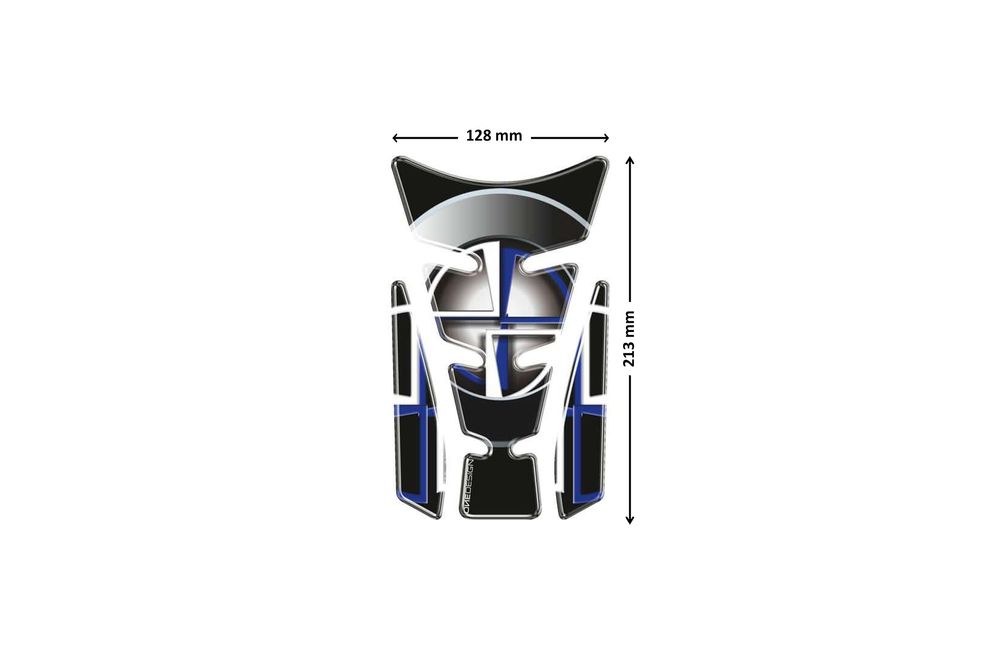 PUIG 4723A Wings Tankprotektor  passend fuer YAMAHA YZF-R1 Blau