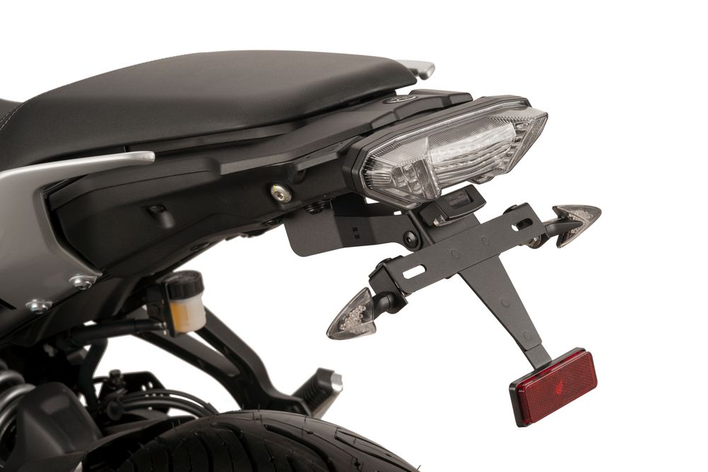 PUIG 9204N Kennzeichenhalters  passend fuer YAMAHA MT-07 TRACER Schwarz