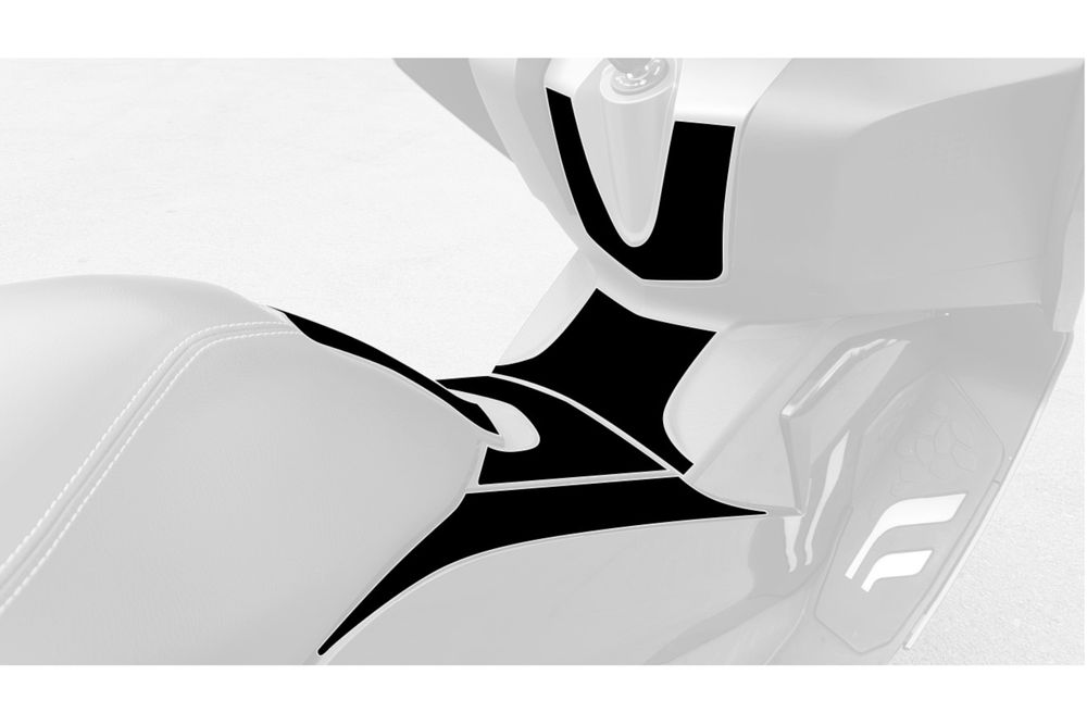 PUIG 9951N Scratch Saver Tankprotektor  passend fuer BMW C650 GT Schwarz