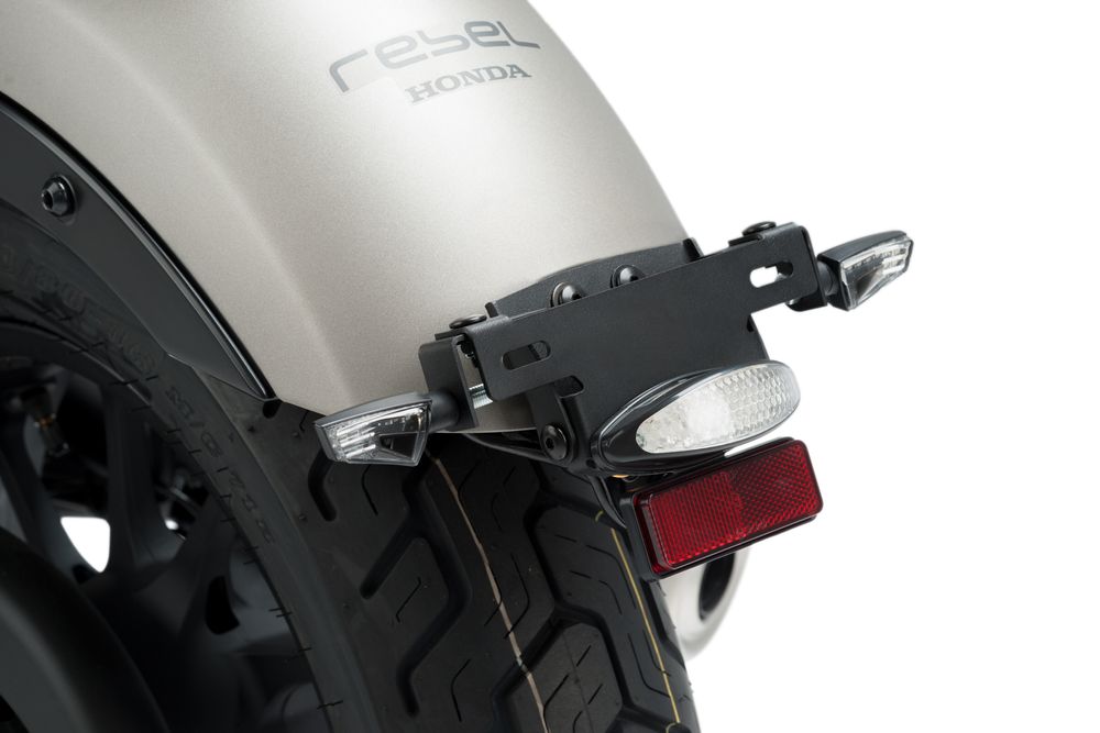 PUIG 9671N Kennzeichenhalters  passend fuer HONDA CMX 500 REBEL Schwarz