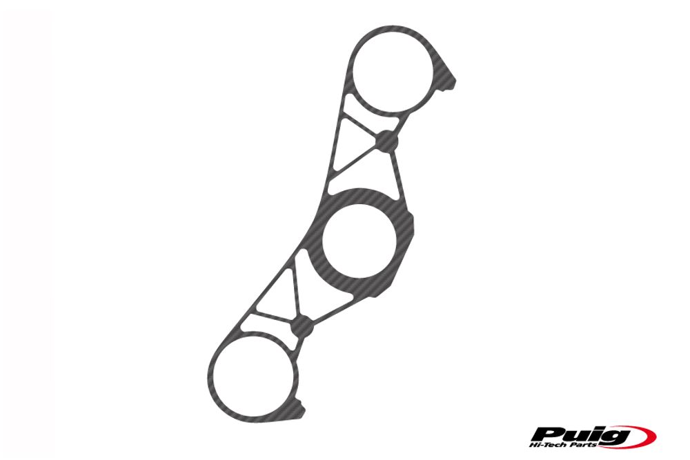 PUIG 5063C Yoke Protector Xtreme  passend fuer YAMAHA YZF-R1 Carbon look