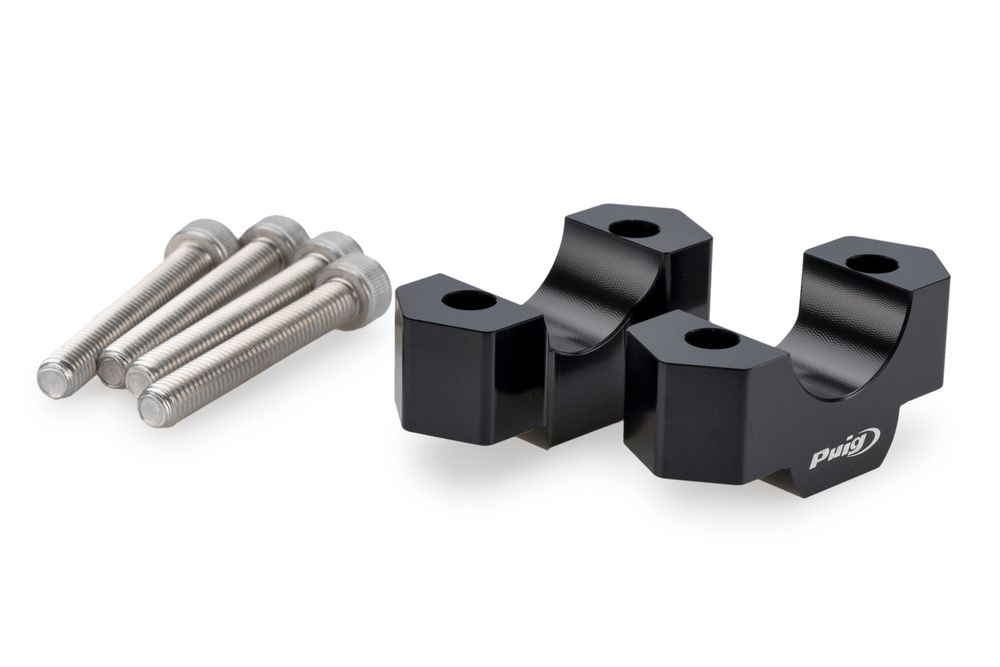 PUIG 22142N Lenkererhöhungen  passend fuer BMW F900GS Schwarz
