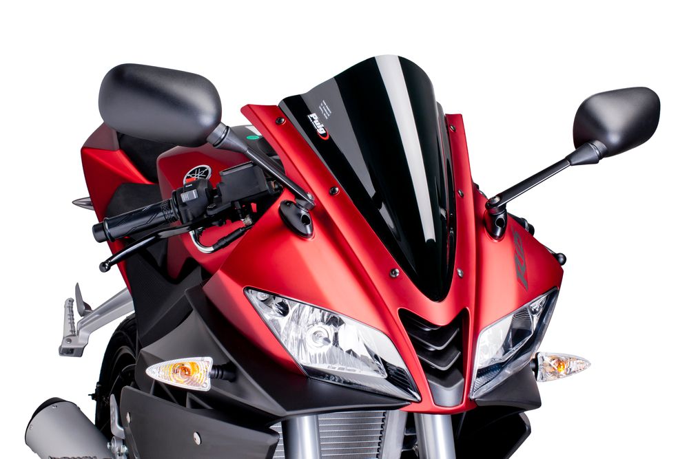 PUIG 4637N Racingscheibe  passend fuer YAMAHA YZF-R125 Schwarz