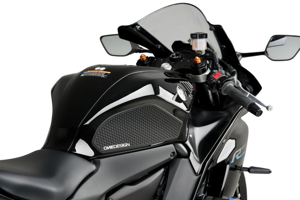 PUIG 21300N Seitliche Tankprotektor  passend fuer YAMAHA YZF-R7 Schwarz