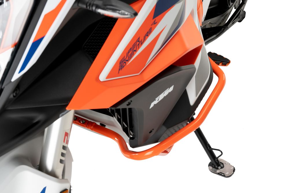 PUIG 21363N Fusstandverbreiterung mit Standardaufhängung  passend fuer KTM 1290 SUPER ADVENTURE R Schwarz