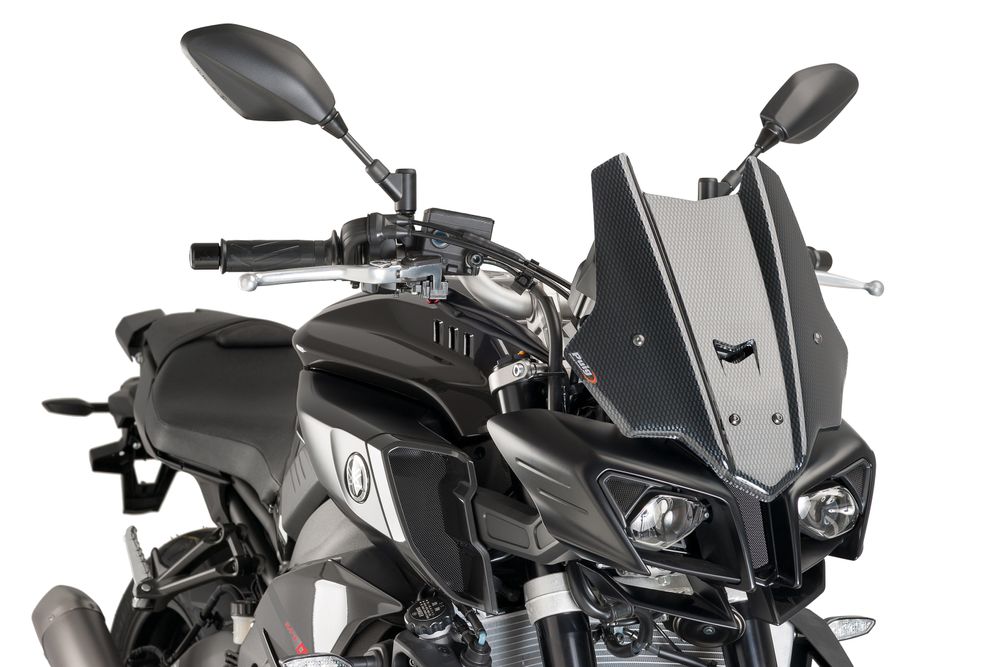 PUIG 8917C Tourenscheibe  passend fuer YAMAHA MT-10 Carbon look