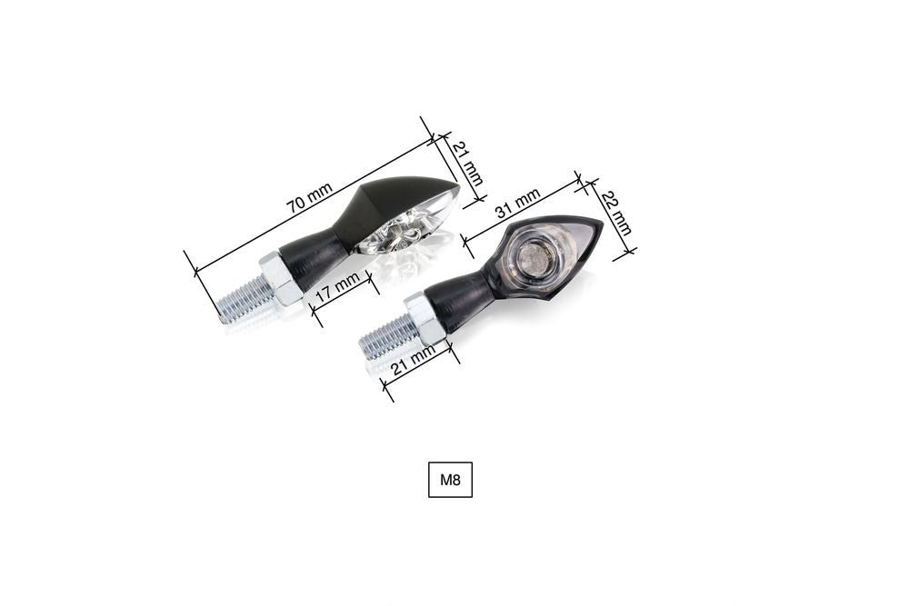 PUIG 5609N Power Led Blinkerset  passend fuer DUCATI PANIGALE V2 Schwarz