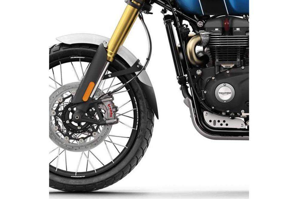 PUIG 20808N Verlängerung des vorderen Schutzblechs  passend fuer TRIUMPH SCRAMBLER 1200XC Schwarz