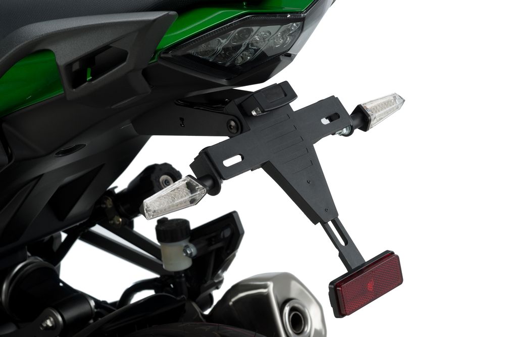 PUIG 5735N Kennzeichenhalters  passend fuer KAWASAKI Z1000SX Schwarz