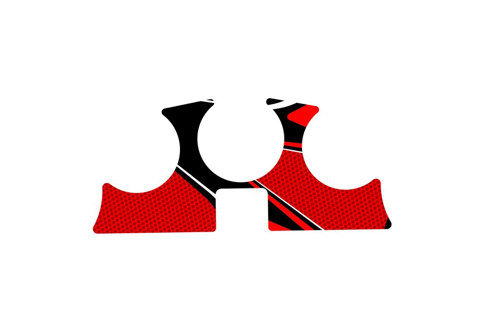 PUIG 9074R Radikal Yoke Protector  passend fuer HONDA CRF1000L AFRICA TWIN Rot