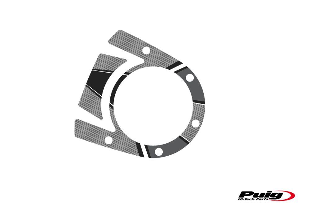 PUIG 6979U Radikal Yoke Protector  passend fuer DUCATI DIAVEL Grau