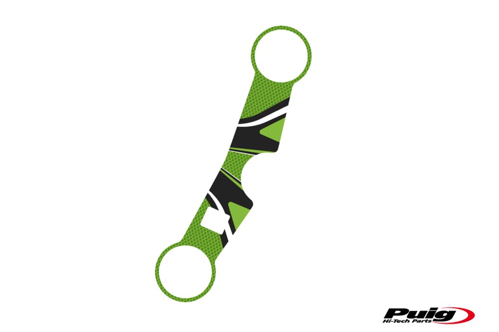 PUIG 6916V Radikal Yoke Protector  passend fuer SUZUKI GSX-R600 Grün