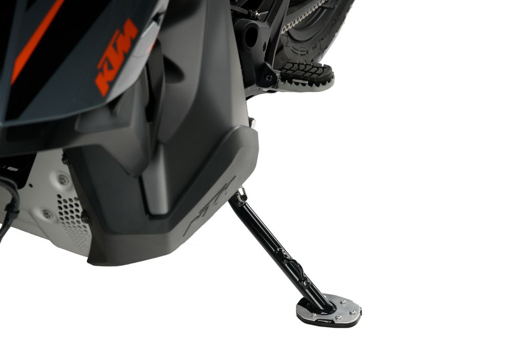 PUIG 20176N Fusstandverbreiterung mit Standardaufhängung  passend fuer KTM 790 ADVENTURE Schwarz