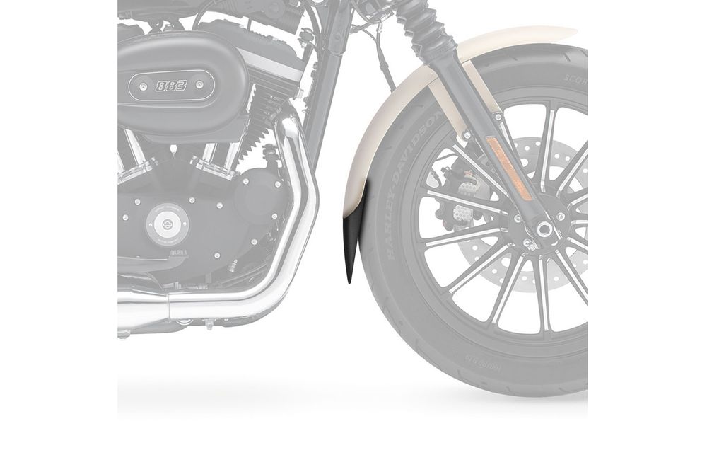 PUIG 6170N Verlängerung des vorderen Schutzblechs  passend fuer HARLEY DAVIDSON DYNA WIDE GLIDE FXDWG Schwarz