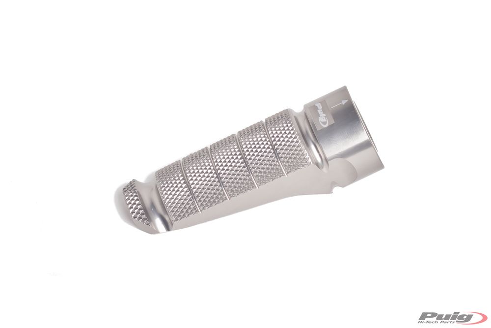 PUIG 6301P Racing Fußrasten  passend fuer YAMAHA T-MAX 560 TECH MAX Silber