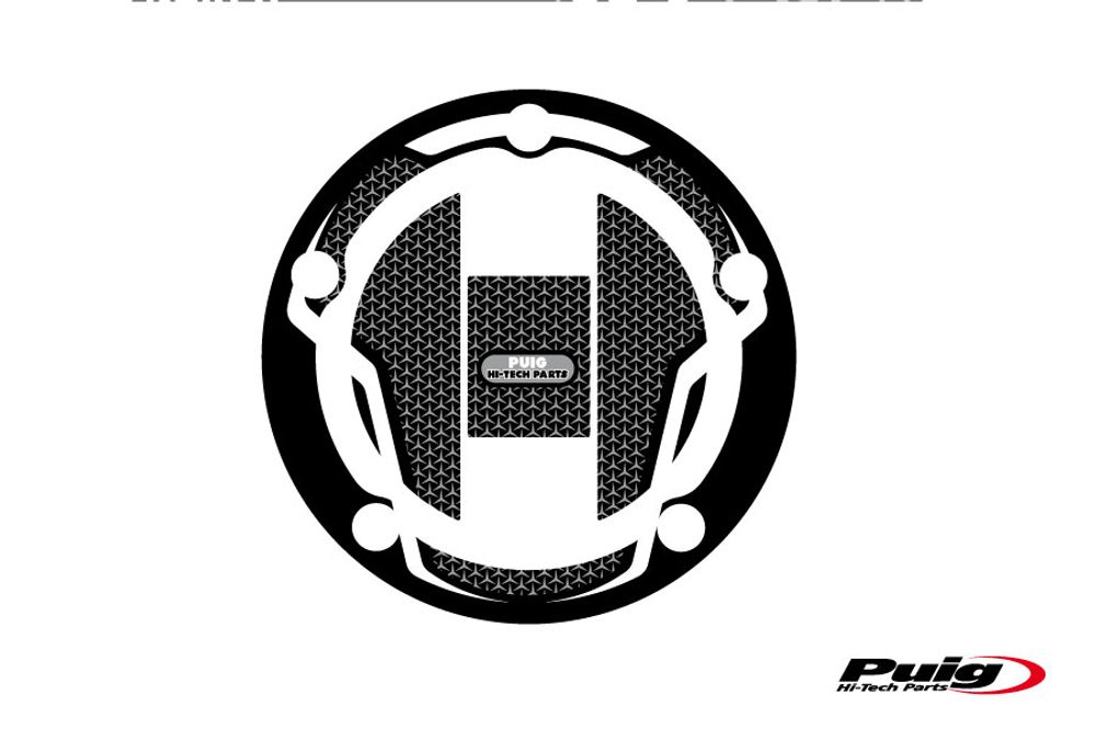 PUIG 6317U Tankdeckelabdeckungen Naked  passend fuer SUZUKI GSX-S1000 Grau