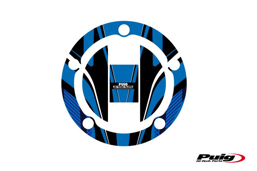 PUIG 6318A Tankdeckelabdeckungen Radikal  passend fuer SUZUKI GSX-S1000 Blau