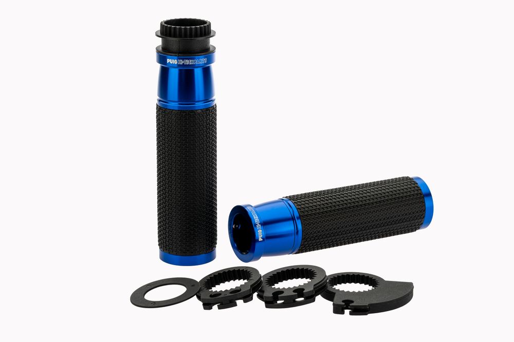 PUIG 6326A Ascent Griffe  passend fuer KAWASAKI KLE500 Blau