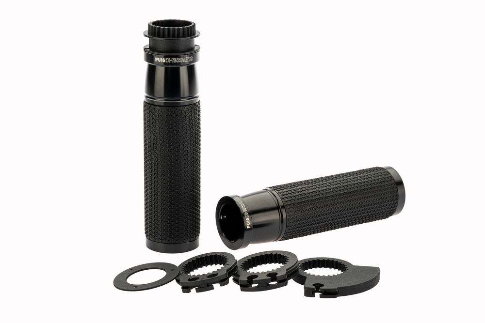 PUIG 6326N Ascent Griffe  passend fuer KAWASAKI KLE500 Schwarz