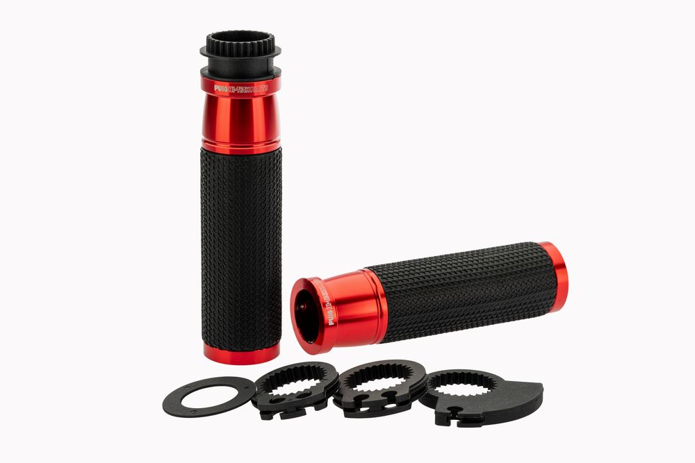 PUIG 6326R Ascent Griffe  passend fuer KAWASAKI KLE500 Rot