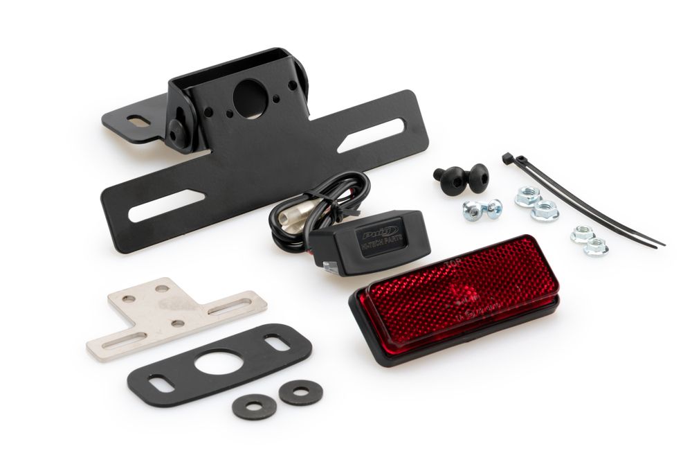PUIG 6372N Kennzeichenhalters  passend fuer SUZUKI DL650 V-STROM Schwarz