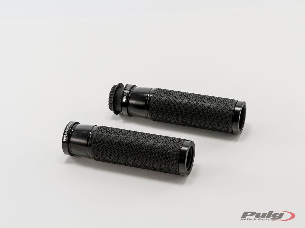 PUIG 3553N Ascent Griffe  passend fuer KAWASAKI KLE500 Schwarz