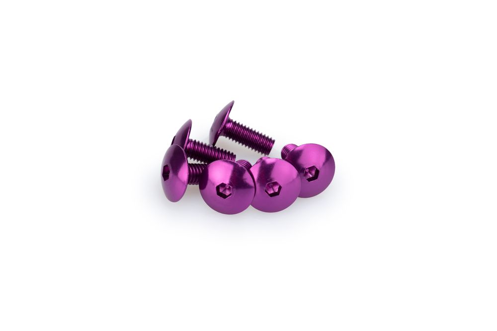 PUIG 0611L Muttern aus Anodisierten Aluminium  passend fuer UNIVERSAL UNIVERSAL Lila