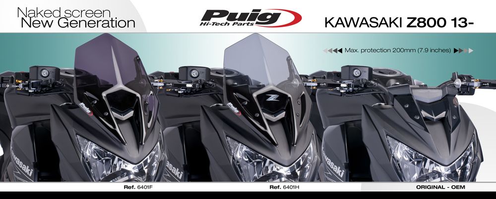 PUIG 6401W New Generation Sport  passend fuer KAWASAKI Z800 Transparent