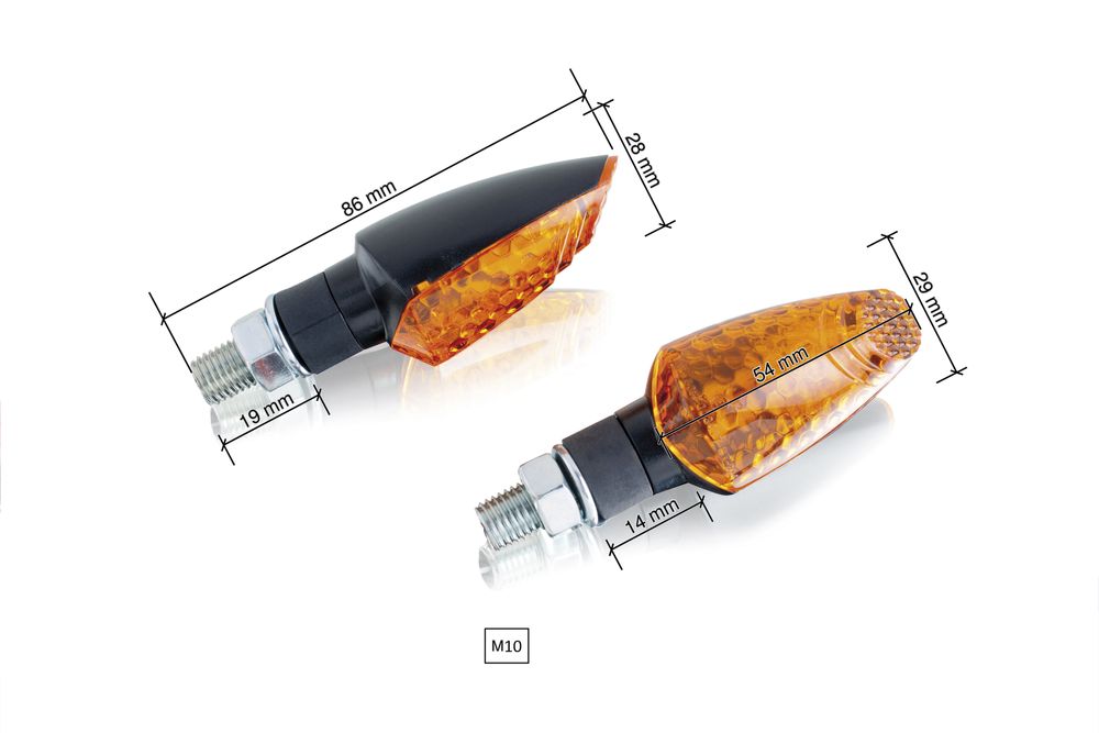 PUIG 6476N Tip Blinkerset  passend fuer DUCATI PANIGALE V2 Schwarz