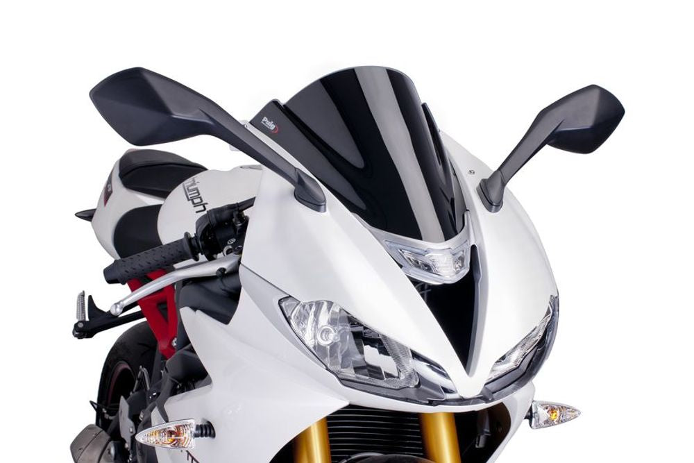 PUIG 6498N Z-Racing Scheibe  passend fuer TRIUMPH DAYTONA 675 Schwarz