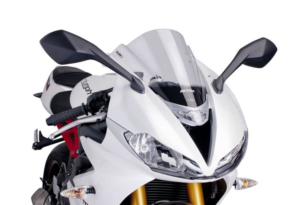 PUIG 6498W Z-Racing Scheibe  passend fuer TRIUMPH DAYTONA 675 Transparent