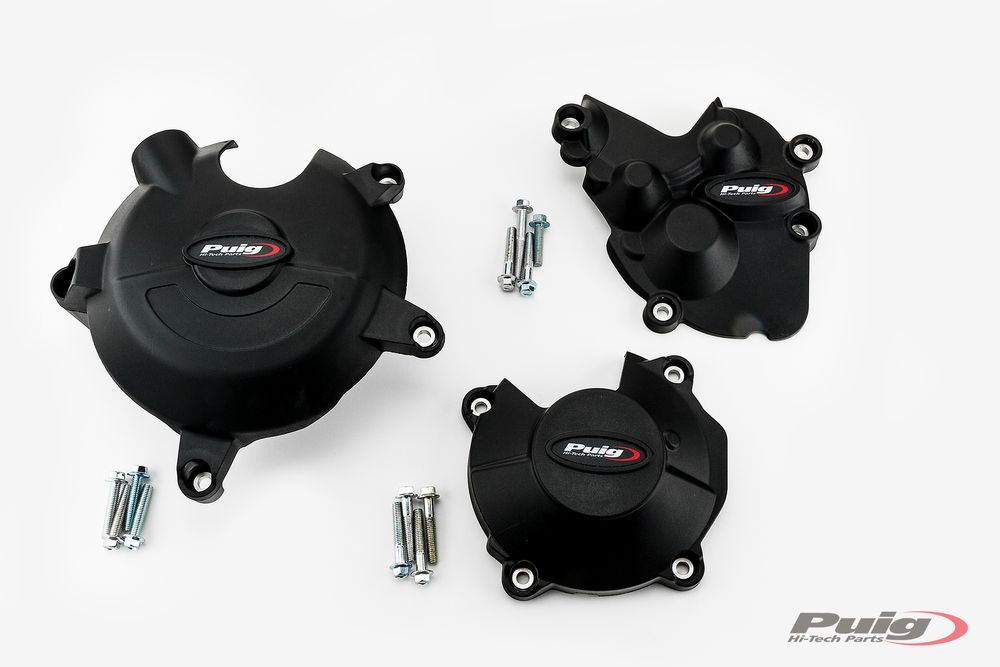 PUIG 21513N Motorschutzhauben Track für Championship  passend fuer KAWASAKI ZX-6R 636 NINJA Schwarz