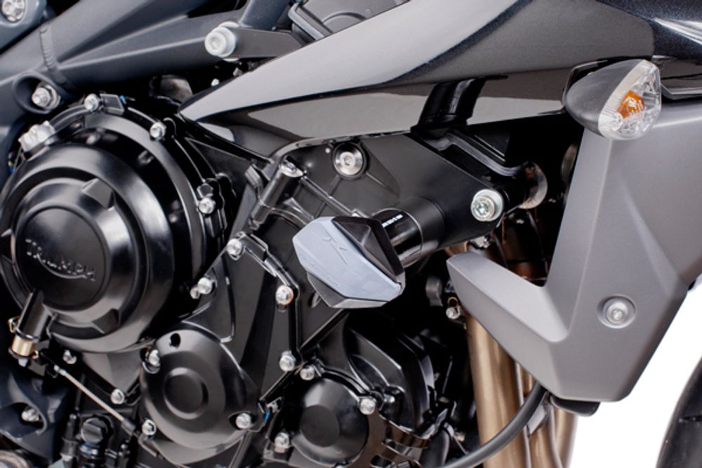 PUIG 6571N Sturzpads R19  passend fuer TRIUMPH STREET TRIPLE 765 RS Schwarz