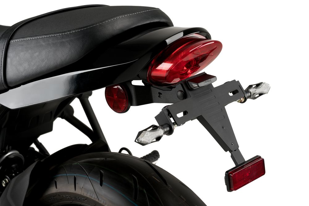 PUIG 21119N Kennzeichenhalter  passend fuer KAWASAKI Z650RS Schwarz