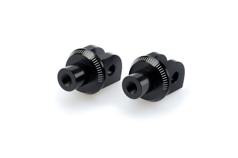 PUIG 6797N Adapter Fußrasten Gummipad "Rider"  passend fuer TRIUMPH STREET TRIPLE Schwarz