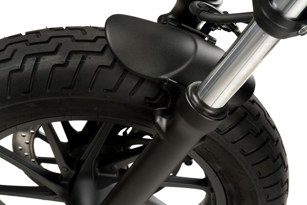 PUIG 3525N VORDERER KOTFLÜGEL DES gefrästes Blech  passend fuer HONDA CMX 500 REBEL Schwarz