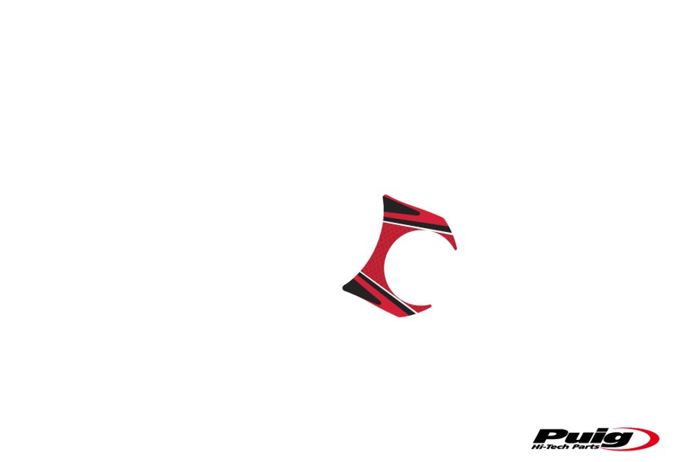 PUIG 6920R Radikal Yoke Protector  passend fuer SUZUKI DL650 V-STROM Rot