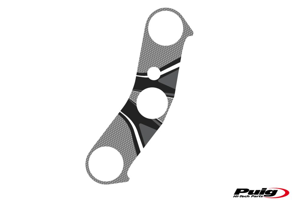 PUIG 6925U Radikal Yoke Protector  passend fuer YAMAHA YZF-R1 Grau