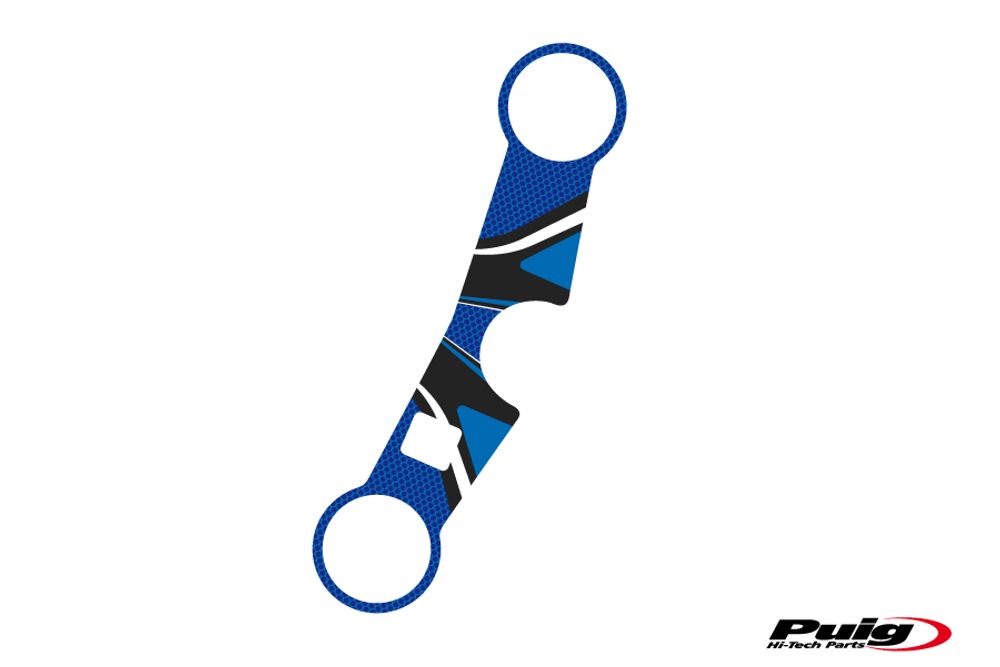 PUIG 6933A Radikal Yoke Protector  passend fuer SUZUKI SV1000S Blau