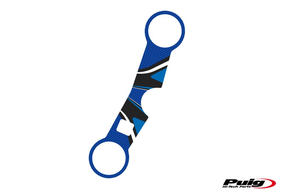 PUIG 6937A Radikal Yoke Protector  passend fuer SUZUKI GSX-R1000 Blau
