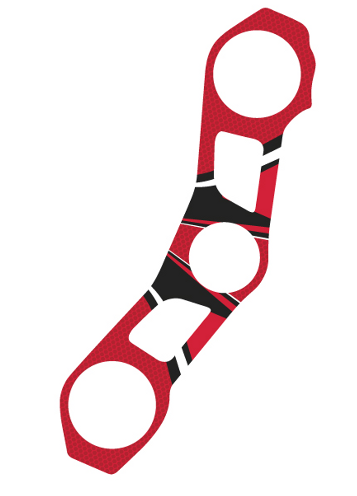 PUIG 6944R Radikal Yoke Protector  passend fuer KAWASAKI ZX-10R Rot