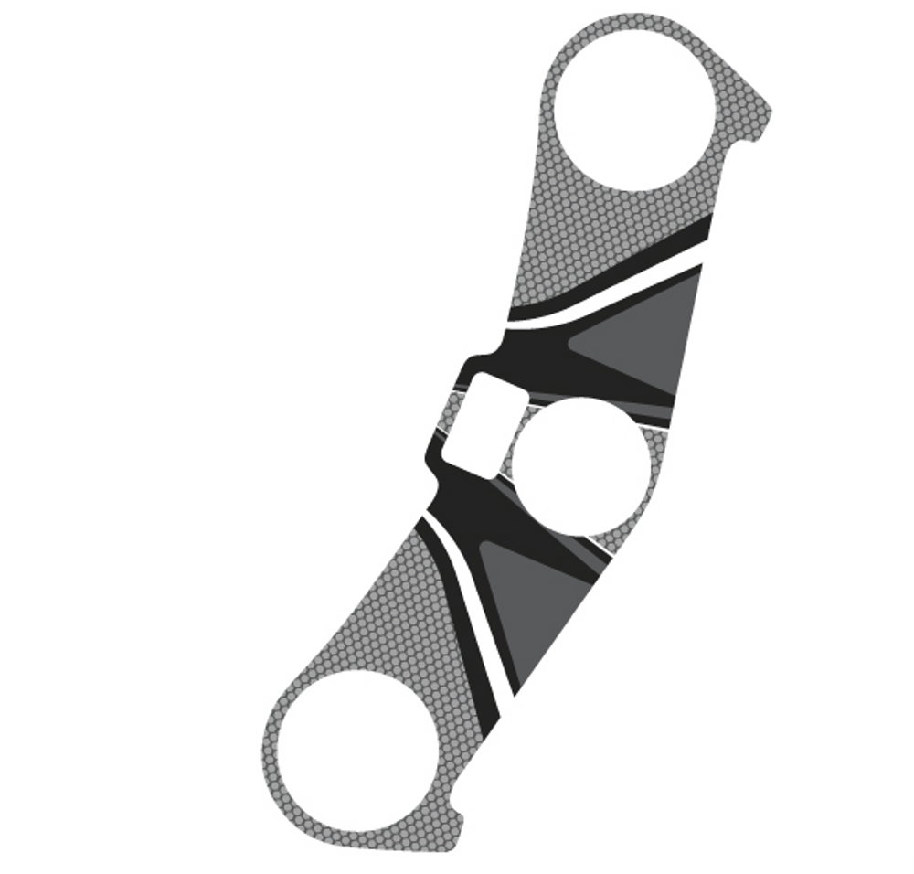PUIG 6945U Radikal Yoke Protector  passend fuer KAWASAKI ZX-6R NINJA Grau