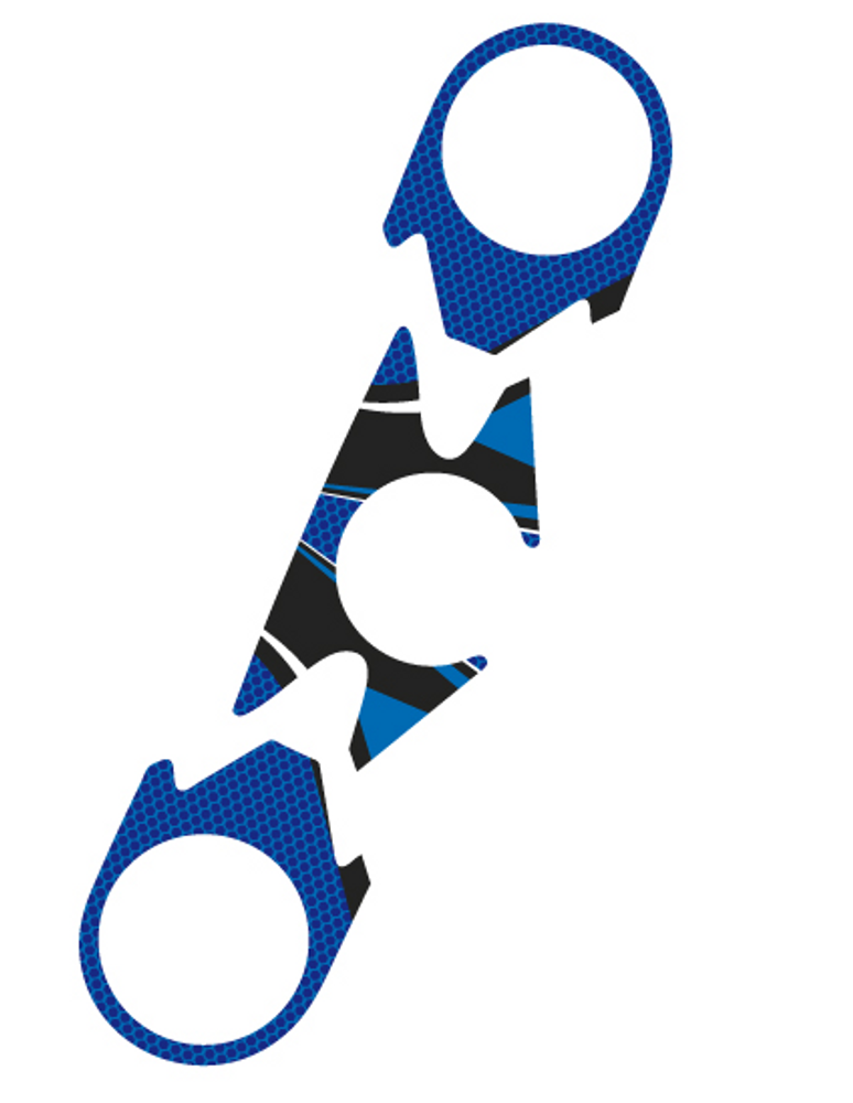 PUIG 6949A Radikal Yoke Protector  passend fuer KAWASAKI ZX-6R NINJA Blau